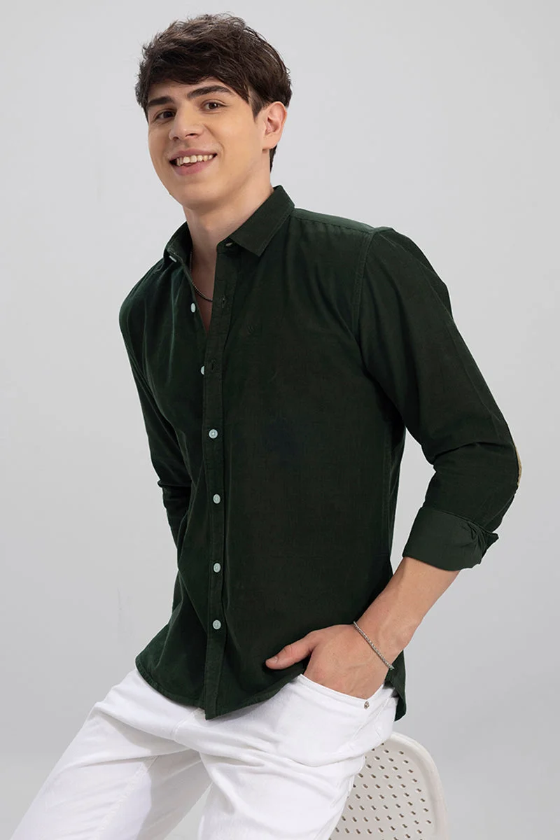 SNITCH Authentic Olive Corduroy Shirt